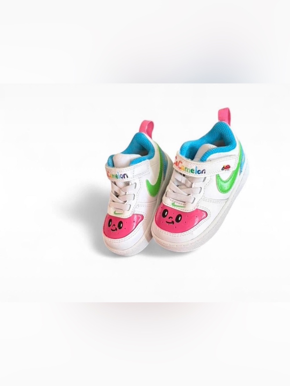 Nike Air Force 1 Kids White Sneakers Cocomelon Custom 5c toddler